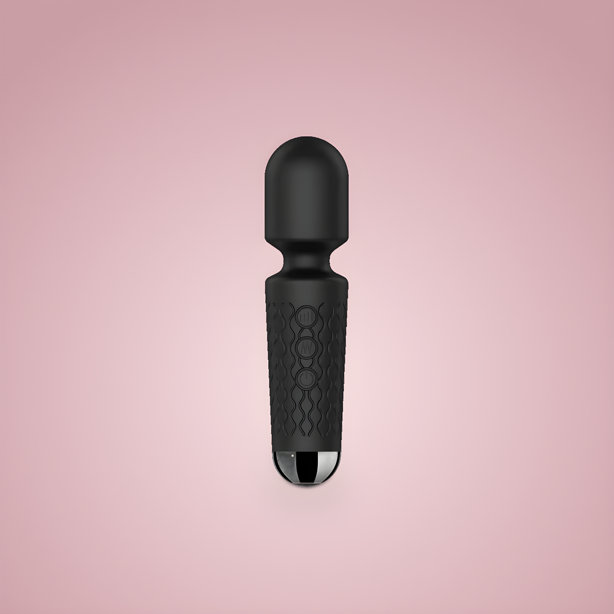 Luna Vibrating Wand Black