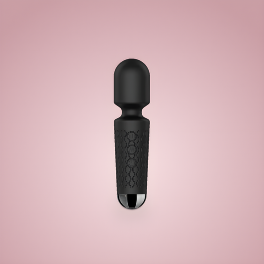 Luna Vibrating Wand Black